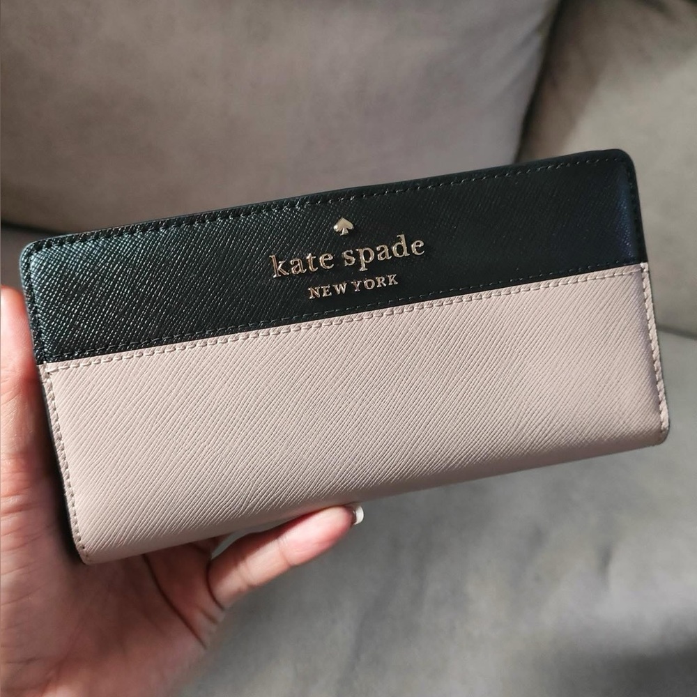 Kate Spade New York Staci Colorblock Slim Bifold Wallet